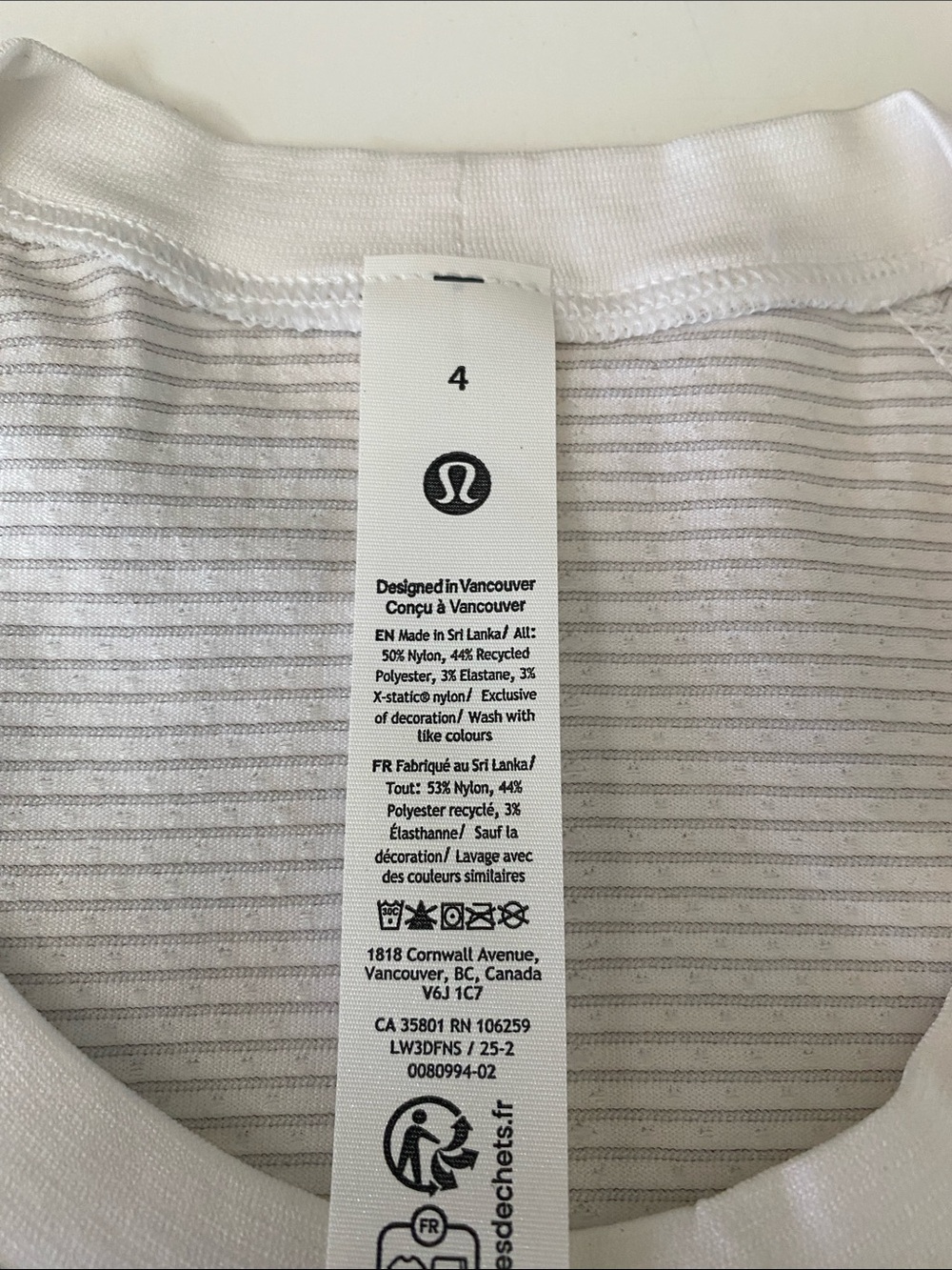 New Swiftly Tech Short-Sleeve Shirt 2.0 *Hip Length - White size 4 - Picture 5 of 6